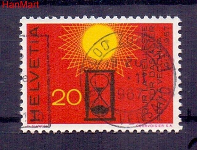 Znaczek Szwajcaria 1967 Stemplowane