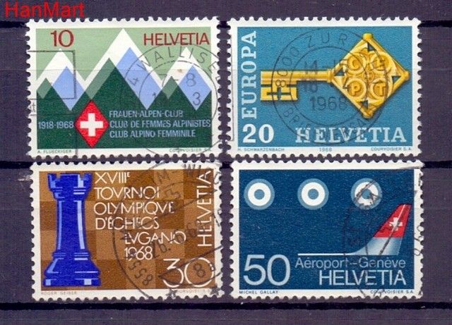 Znaczek Szwajcaria 1968 Stemplowane