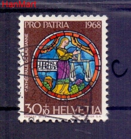 Znaczek Szwajcaria 1968 Stemplowane