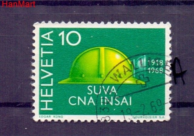 Znaczek Szwajcaria 1968 Stemplowane