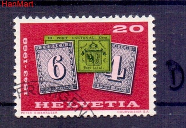 Znaczek Szwajcaria 1968 Stemplowane