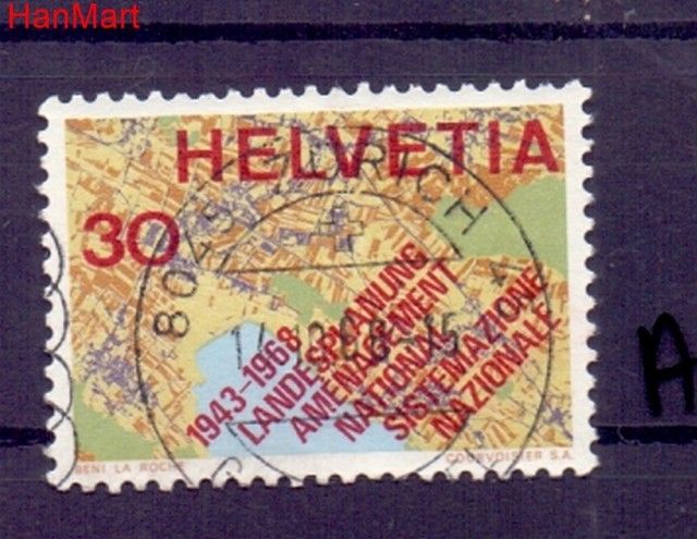 Znaczek Szwajcaria 1968 Stemplowane