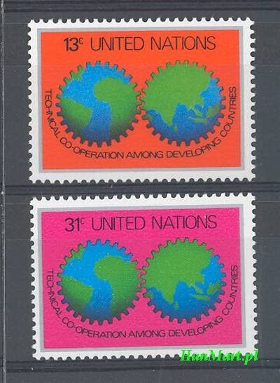 Znaczek Narody Zjednoczone Nowy Jork 1978 Mi 326-327 Czyste **