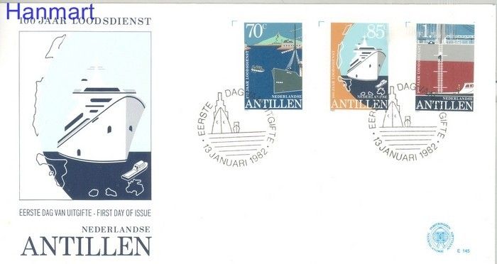 Znaczek Antyle Holenderskie 1982 Mi 460-462 FDC