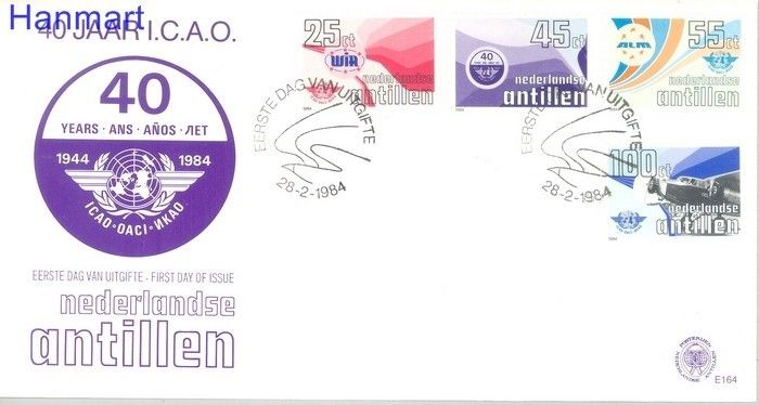 Znaczek Antyle Holenderskie 1984 Mi 516-519 FDC