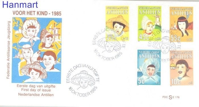 Znaczek Antyle Holenderskie 1985 FDC