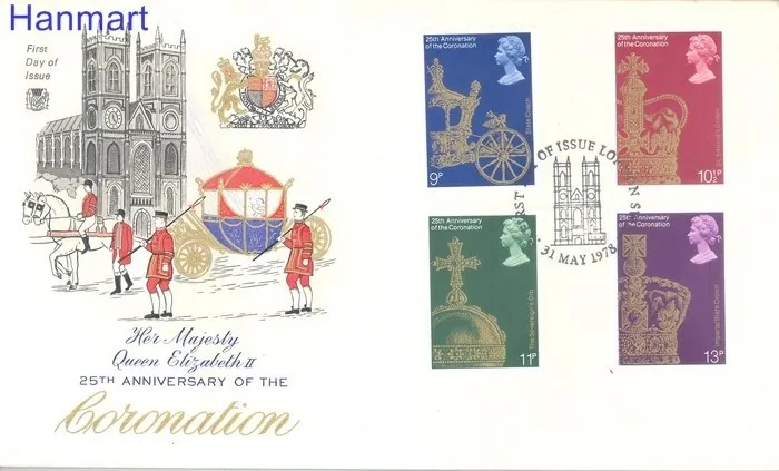 Znaczek Wielka Brytania 1978 Mi 765-768 FDC