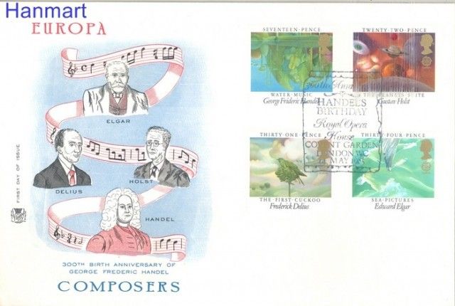 Znaczek Wielka Brytania 1985 Mi 1027-1030 FDC