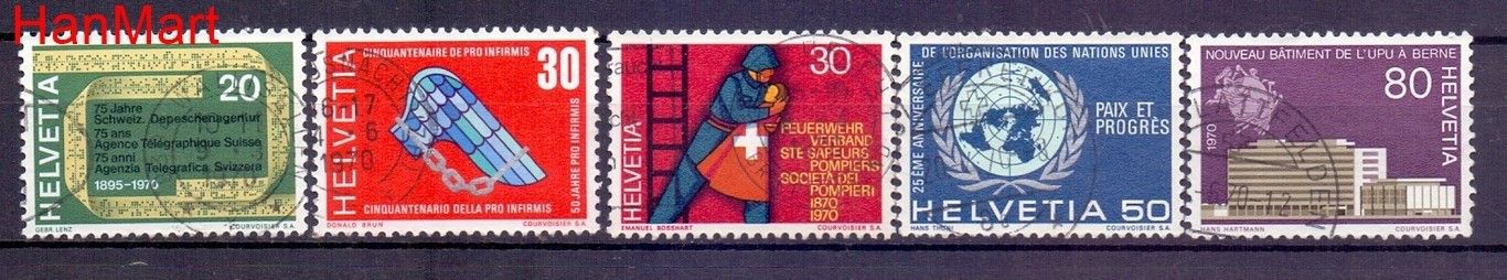 Znaczek Szwajcaria 1970 Stemplowane