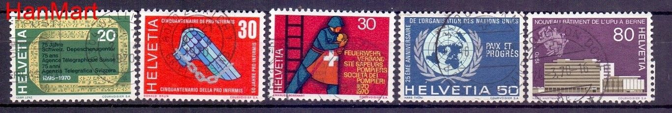 Znaczek Szwajcaria 1970 Stemplowane