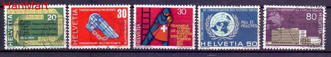 Znaczek Szwajcaria 1970 Stemplowane