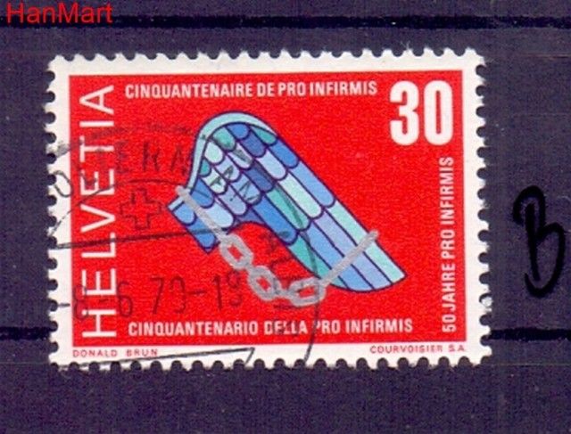 Znaczek Szwajcaria 1970 Stemplowane