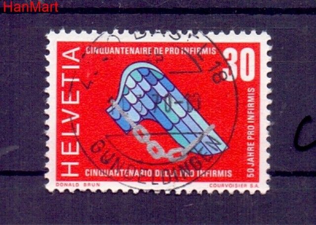 Znaczek Szwajcaria 1970 Stemplowane