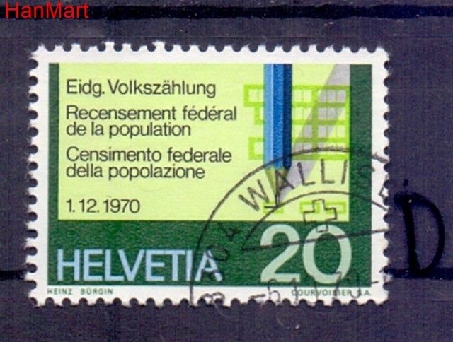 Znaczek Szwajcaria 1970 Stemplowane