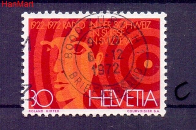 Znaczek Szwajcaria 1972 Stemplowane