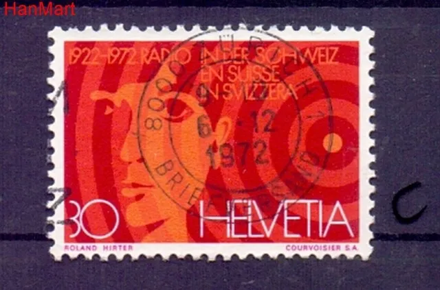 Znaczek Szwajcaria 1972 Stemplowane