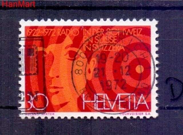 Znaczek Szwajcaria 1972 Stemplowane