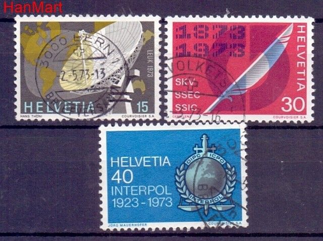 Znaczek Szwajcaria 1973 Stemplowane