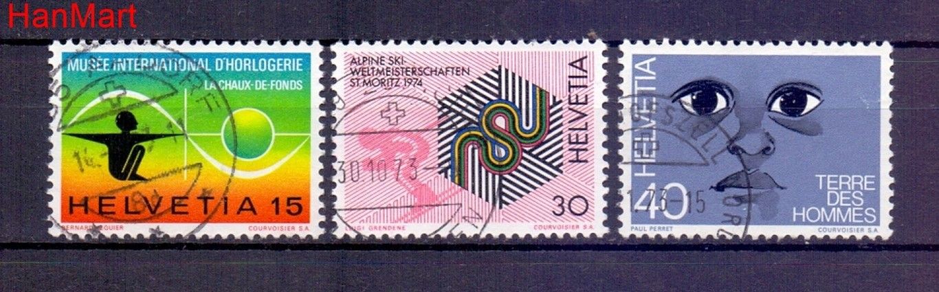 Znaczek Szwajcaria 1973 Stemplowane