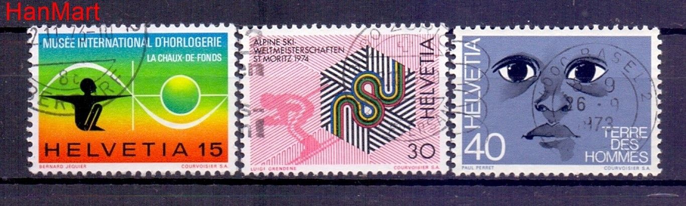 Znaczek Szwajcaria 1973 Stemplowane