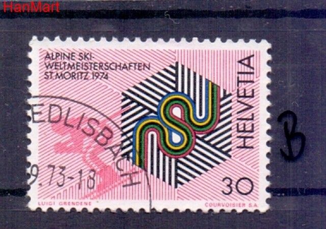 Znaczek Szwajcaria 1973 Stemplowane