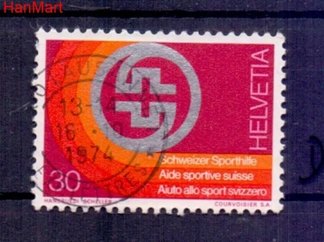 Znaczek Szwajcaria 1974 Stemplowane