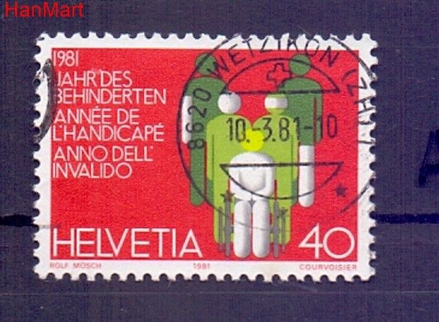 Znaczek Szwajcaria 1981 Stemplowane