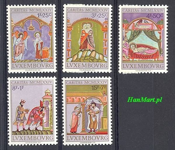 Znaczek Luksemburg 1974 Mi 893-897 Czyste **