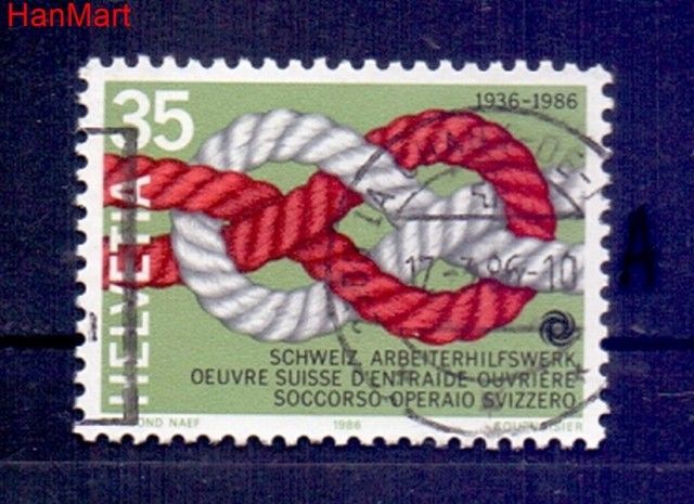 Znaczek Szwajcaria 1986 Stemplowane
