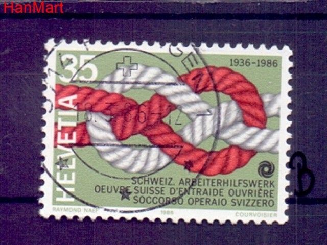 Znaczek Szwajcaria 1986 Stemplowane
