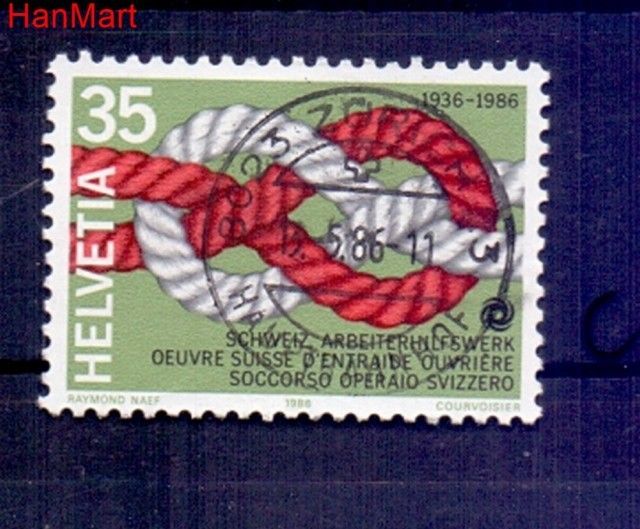 Znaczek Szwajcaria 1986 Stemplowane