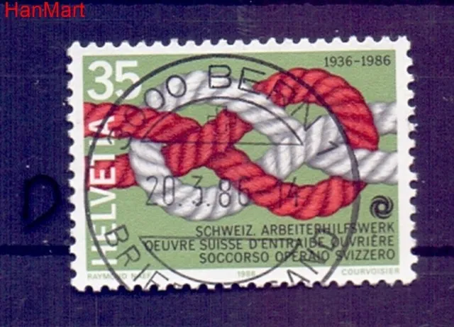 Znaczek Szwajcaria 1986 Stemplowane