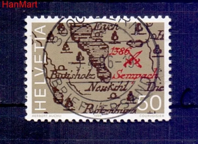 Znaczek Szwajcaria 1986 Stemplowane