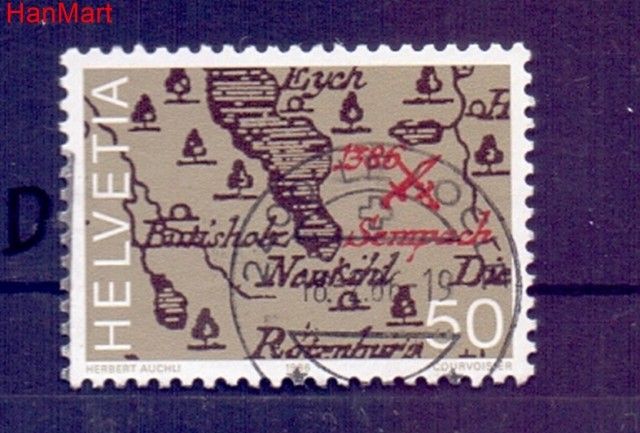 Znaczek Szwajcaria 1986 Stemplowane