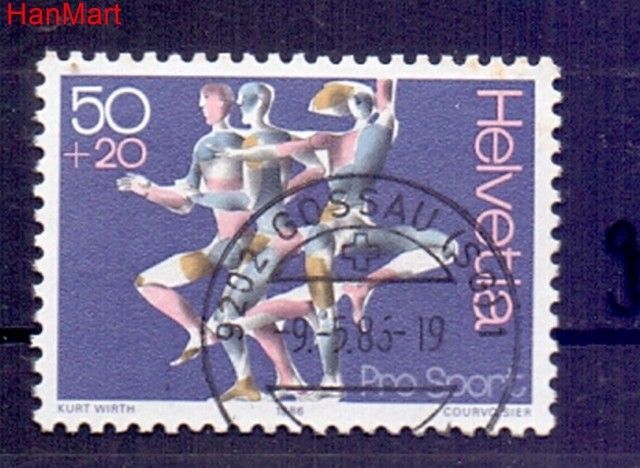 Szwajcaria 1986 Stemplowane