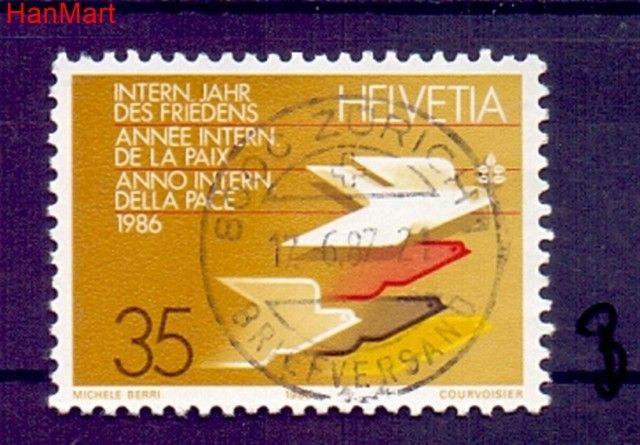 Znaczek Szwajcaria 1986 Stemplowane