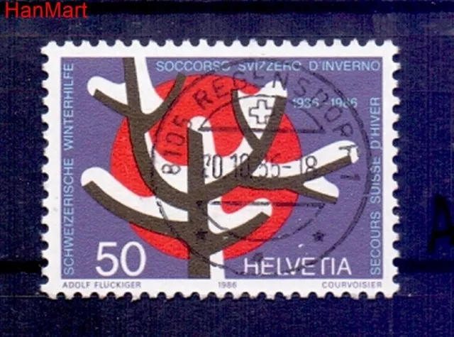 Znaczek Szwajcaria 1986 Stemplowane