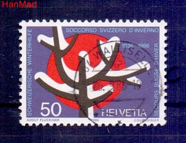 Znaczek Szwajcaria 1986 Stemplowane