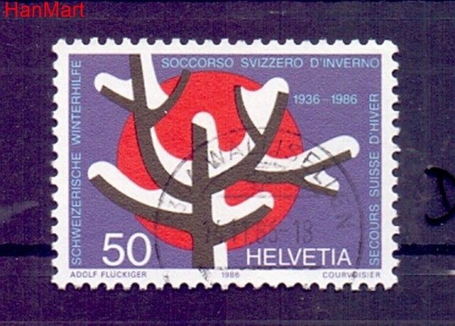 Znaczek Szwajcaria 1986 Stemplowane