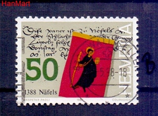 Znaczek Szwajcaria 1988 Stemplowane
