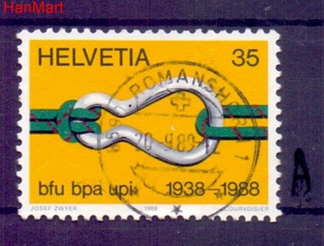 Znaczek Szwajcaria 1988 Stemplowane
