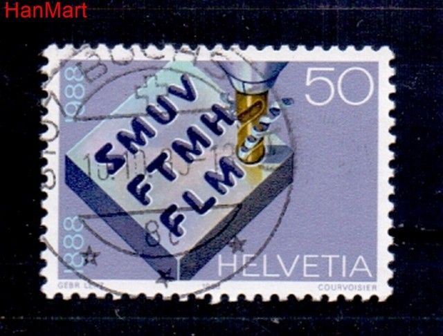 Znaczek Szwajcaria 1988 Stemplowane