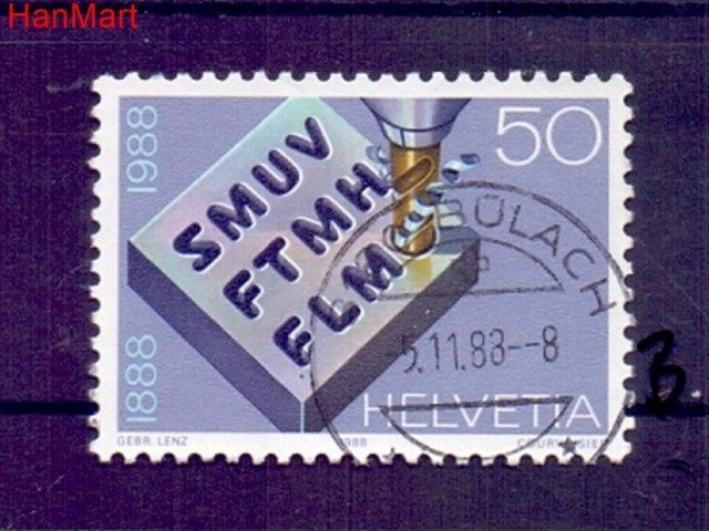Znaczek Szwajcaria 1988 Stemplowane