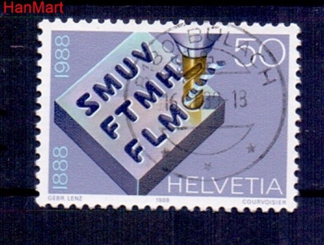 Znaczek Szwajcaria 1988 Stemplowane
