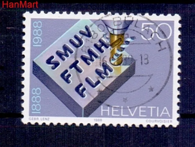 Znaczek Szwajcaria 1988 Stemplowane