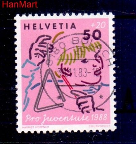 Znaczek Szwajcaria 1988 Stemplowane