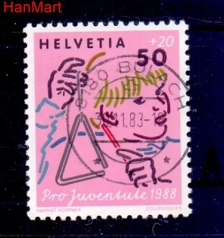 Znaczek Szwajcaria 1988 Stemplowane