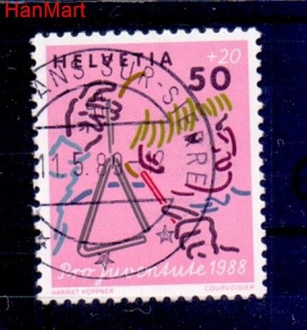 Znaczek Szwajcaria 1988 Stemplowane