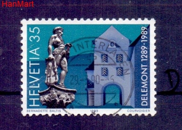 Znaczek Szwajcaria 1989 Stemplowane
