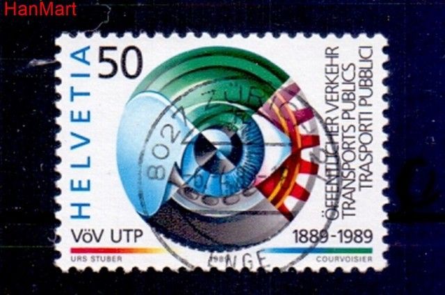 Znaczek Szwajcaria 1989 Stemplowane